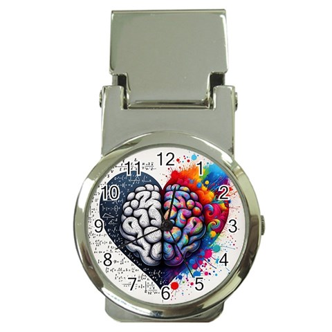 Brain Heart Math Money Clip Watches from ArtsNow.com Front