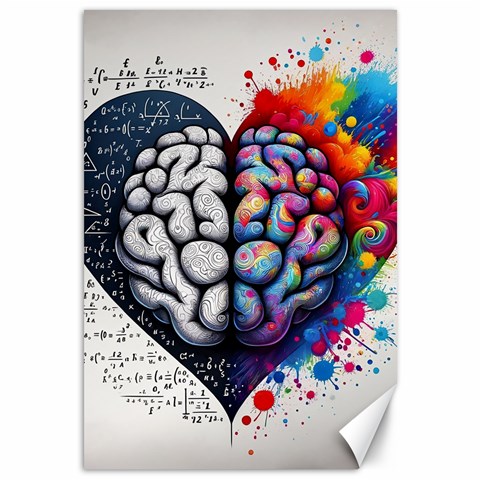 Brain Heart Math Canvas 12  x 18  from ArtsNow.com 11.88 x17.36  Canvas - 1