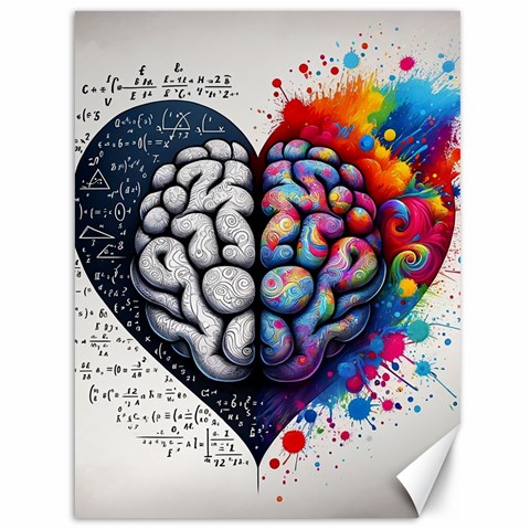 Brain Heart Math Canvas 36  x 48  from ArtsNow.com 35.26 x46.15  Canvas - 1