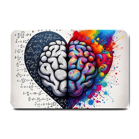 Brain Heart Math Small Doormat from ArtsNow.com 24 x16  Door Mat