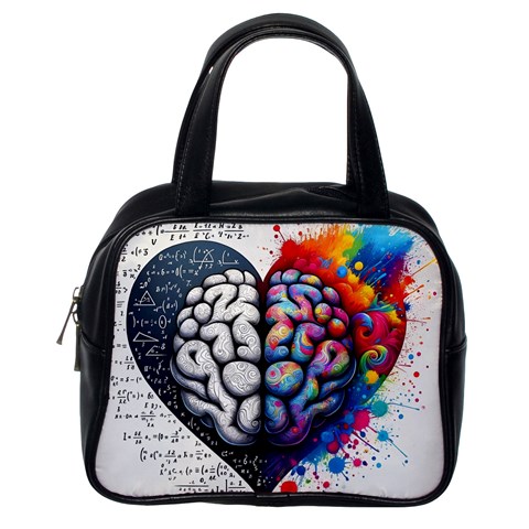 Brain Heart Math Classic Handbag (One Side) from ArtsNow.com Front