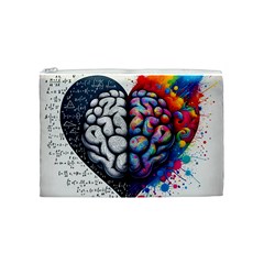 Brain Heart Math Cosmetic Bag (Medium) from ArtsNow.com Front