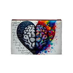 Brain Heart Math Cosmetic Bag (Medium) from ArtsNow.com Back