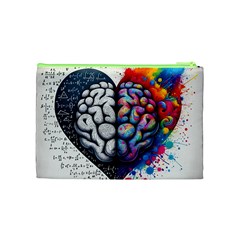 Brain Heart Math Cosmetic Bag (Medium) from ArtsNow.com Back