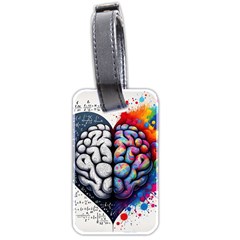 Brain Heart Math Luggage Tag (two sides) from ArtsNow.com Back