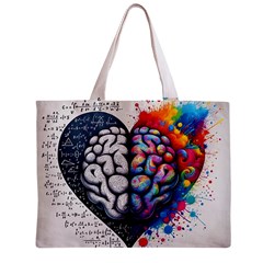 Brain Heart Math Zipper Mini Tote Bag from ArtsNow.com Front