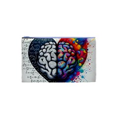 Brain Heart Math Cosmetic Bag (XS) from ArtsNow.com Front