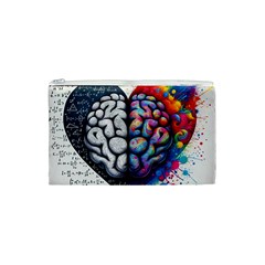 Brain Heart Math Cosmetic Bag (XS) from ArtsNow.com Front