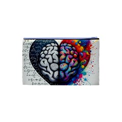 Brain Heart Math Cosmetic Bag (XS) from ArtsNow.com Back