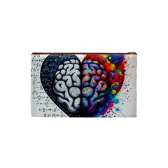 Brain Heart Math Cosmetic Bag (XS) from ArtsNow.com Back