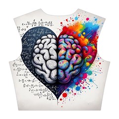 Brain Heart Math Cotton Crop Top from ArtsNow.com Back