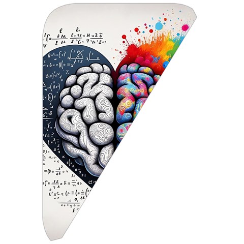 Brain Heart Math Belt Pouch Bag (Large) from ArtsNow.com Front Right