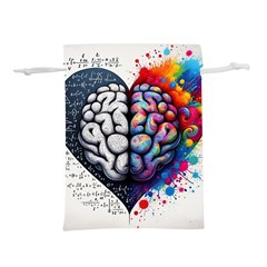 Brain Heart Math Lightweight Drawstring Pouch (L) from ArtsNow.com Front