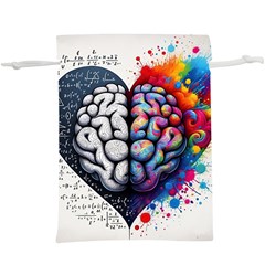 Brain Heart Math Lightweight Drawstring Pouch (XL) from ArtsNow.com Front