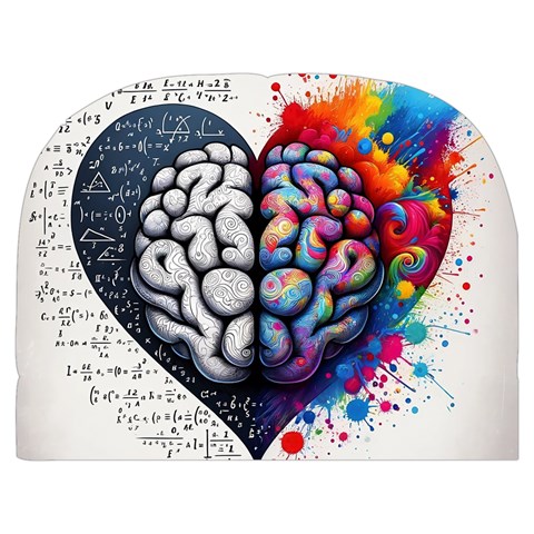 Brain Heart Math Make Up Case (Medium) from ArtsNow.com Front