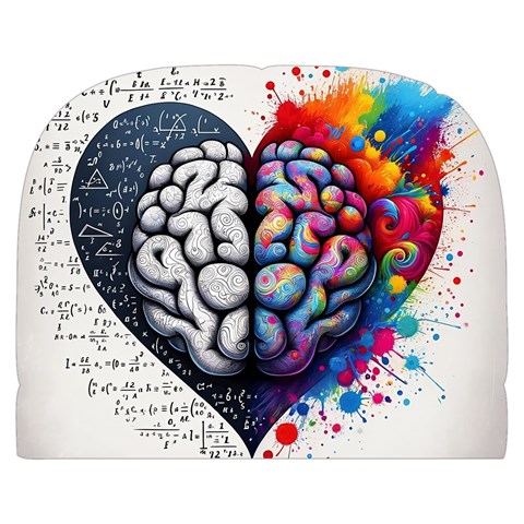 Brain Heart Math Make Up Case (Large) from ArtsNow.com Back