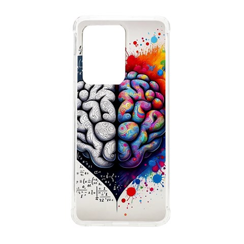 Brain Heart Math Samsung Galaxy S20 Ultra 6.9 Inch TPU UV Case from ArtsNow.com Front