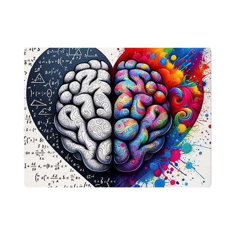 Brain Heart Math Premium Plush Fleece Blanket (Mini) from ArtsNow.com 35 x27  Blanket Front