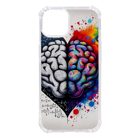 Brain Heart Math iPhone 14 TPU UV Print Case from ArtsNow.com Front