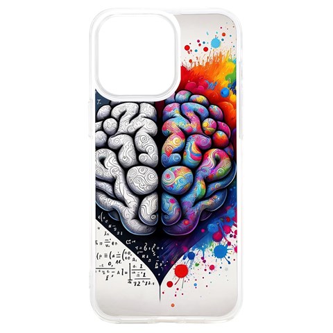 Brain Heart Math iPhone 15 Plus TPU UV Print Case from ArtsNow.com Front