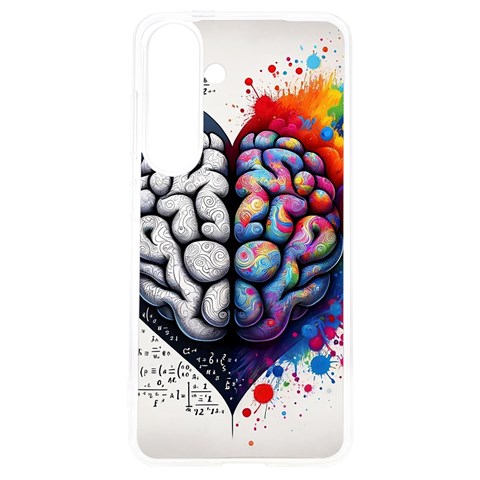 Brain Heart Math Samsung Galaxy S24 6.2 Inch TPU UV Case from ArtsNow.com Front