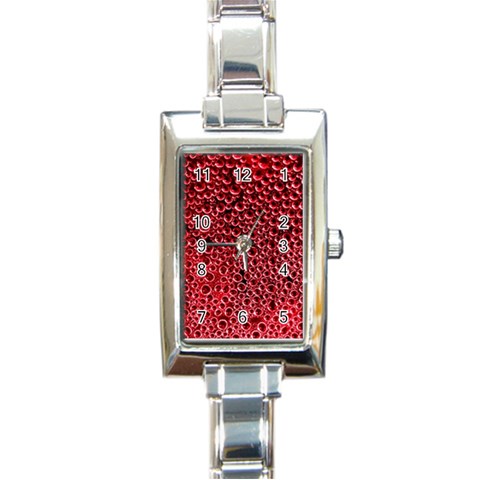 Drops Water Drops Trypophobia Rectangle Italian Charm Watch from ArtsNow.com Front