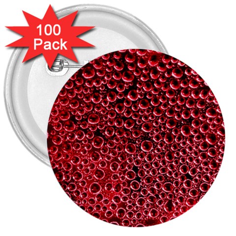 Drops Water Drops Trypophobia 3  Buttons (100 pack)  from ArtsNow.com Front