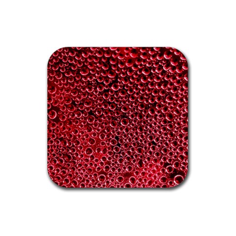 Drops Water Drops Trypophobia Rubber Coaster (Square) from ArtsNow.com Front