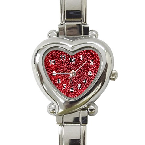 Drops Water Drops Trypophobia Heart Italian Charm Watch from ArtsNow.com Front