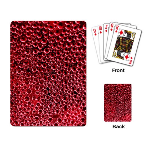 Drops Water Drops Trypophobia Playing Cards Single Design (Rectangle) from ArtsNow.com Back