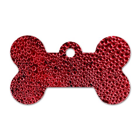 Drops Water Drops Trypophobia Dog Tag Bone (One Side) from ArtsNow.com Front