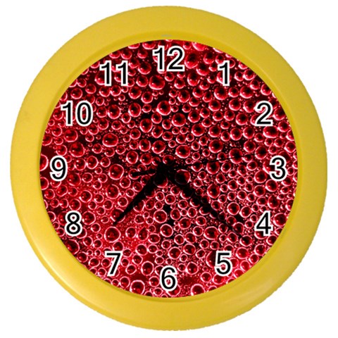 Drops Water Drops Trypophobia Color Wall Clock from ArtsNow.com Front