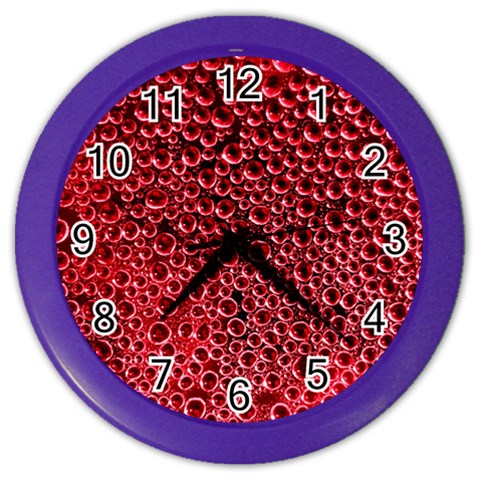 Drops Water Drops Trypophobia Color Wall Clock from ArtsNow.com Front