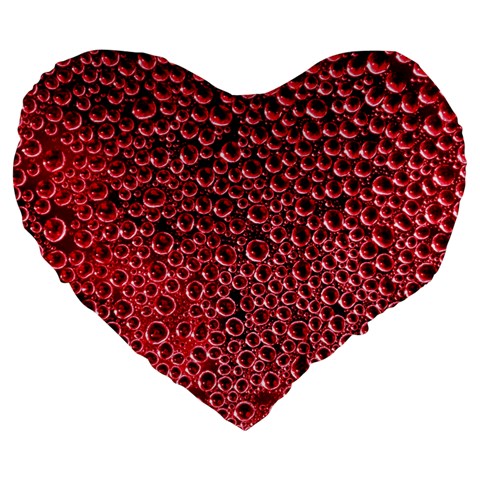 Drops Water Drops Trypophobia Large 19  Premium Heart Shape Cushions from ArtsNow.com Front