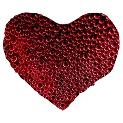 Drops Water Drops Trypophobia Large 19  Premium Heart Shape Cushions from ArtsNow.com Front