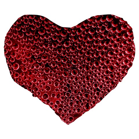 Drops Water Drops Trypophobia Large 19  Premium Heart Shape Cushions from ArtsNow.com Back