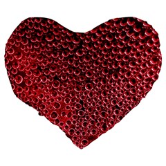 Drops Water Drops Trypophobia Large 19  Premium Heart Shape Cushions from ArtsNow.com Back