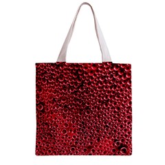 Drops Water Drops Trypophobia Zipper Grocery Tote Bag from ArtsNow.com Front