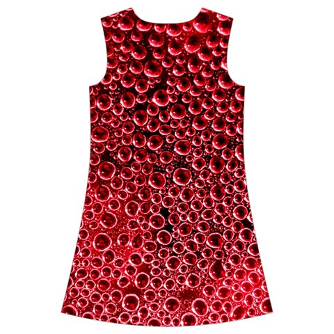 Drops Water Drops Trypophobia Kids  Short Sleeve Velvet Dress from ArtsNow.com Back