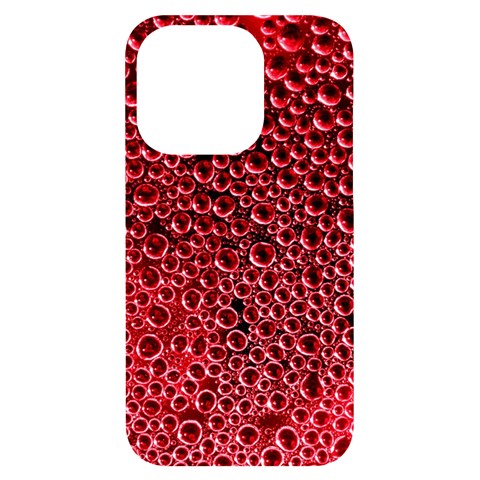 Drops Water Drops Trypophobia iPhone 14 Pro Black UV Print Case from ArtsNow.com Front