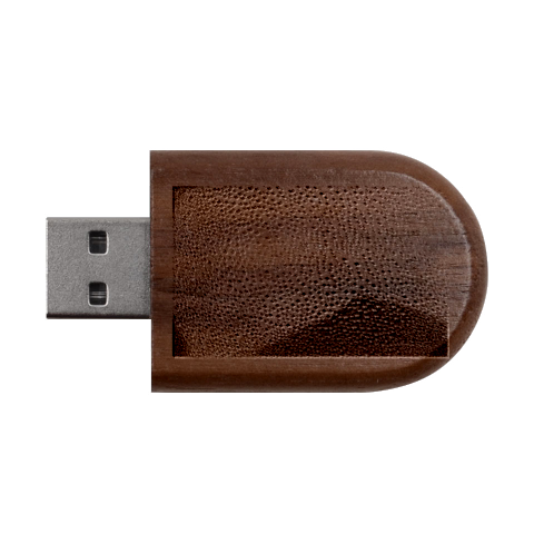 Rain Water Raindrops Droplets Wood Oval USB Flash Drive from ArtsNow.com USB