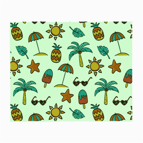 Summer Pineapple Fruit Tropical Small Glasses Cloth from ArtsNow.com Front