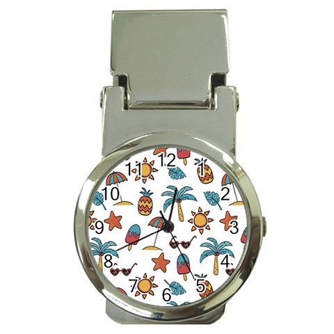 Summer Pineapple Fruit Tropical Money Clip Watches from ArtsNow.com Front