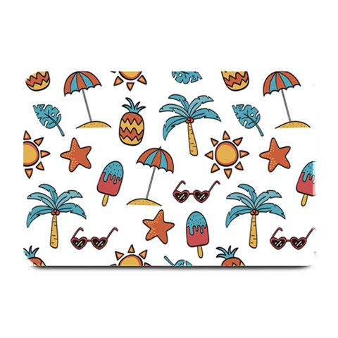 Summer Pineapple Fruit Tropical Plate Mats from ArtsNow.com 18 x12  Plate Mat