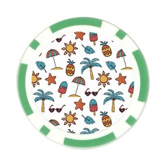 Summer Pineapple Fruit Tropical Poker Chip Card Guard from ArtsNow.com Front