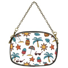 Summer Pineapple Fruit Tropical Chain Purse (Two Sides) from ArtsNow.com Front