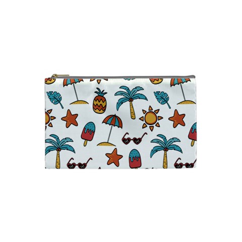 Summer Pineapple Fruit Tropical Cosmetic Bag (Small) from ArtsNow.com Front