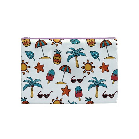 Summer Pineapple Fruit Tropical Cosmetic Bag (Medium) from ArtsNow.com Front