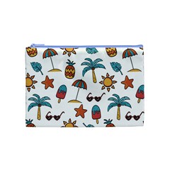 Summer Pineapple Fruit Tropical Cosmetic Bag (Medium) from ArtsNow.com Front