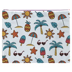 Summer Pineapple Fruit Tropical Cosmetic Bag (XXXL) from ArtsNow.com Front